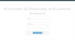 Desktop Screenshot of elearning.hainaut.be